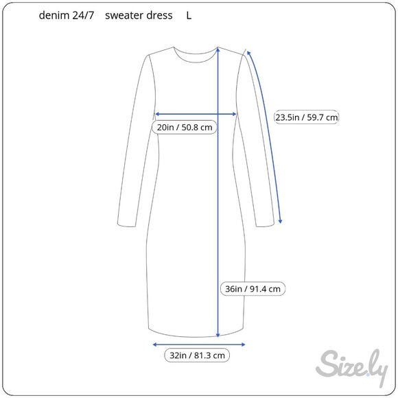 Denim 24/7 pullover sweater cottagecore dress solid Sz Large Yellow - Picture 8 of 8